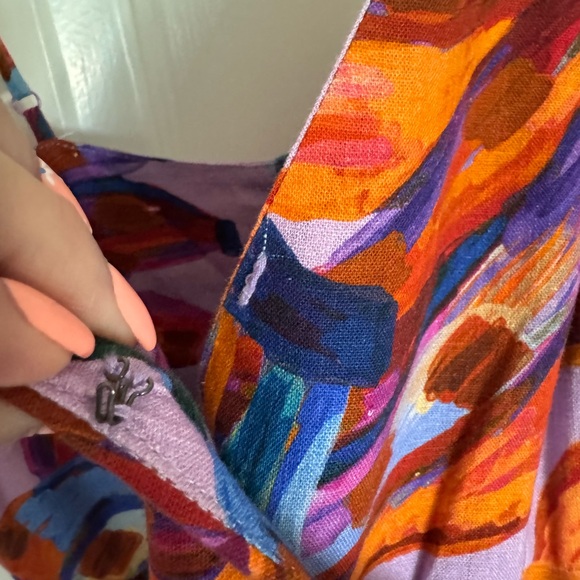 Farm Rio Cross Front Colorful Women's Dress Size Small - Picture 10 of 14